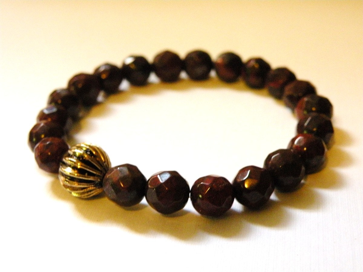 Ariel   -   Faceted Jasper Stretch Bracelet    -   Hand crafted Bracelet     -  Fall Collection   -  Energy    -  Happiness