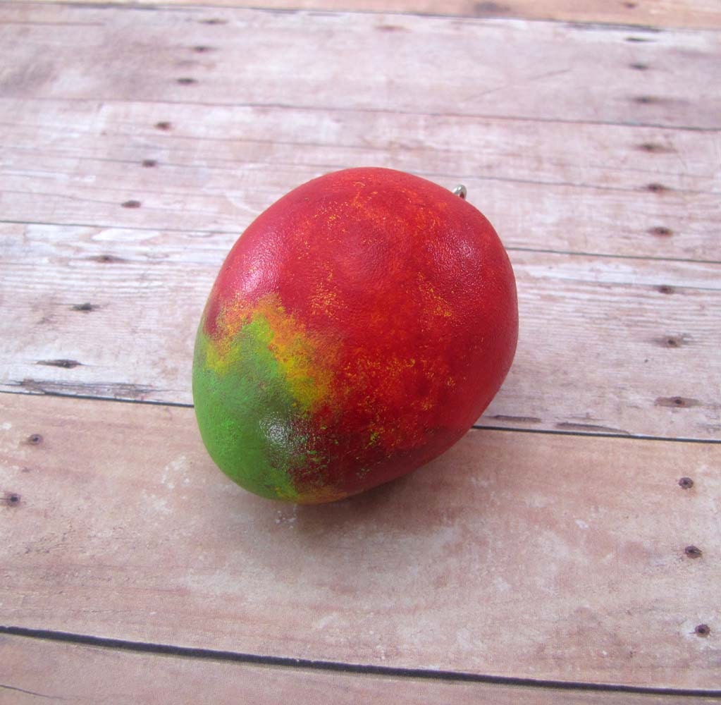 Mango Polymer Clay Ornament  Farmers Market Ornament of the Month for March 2012 Made to Order
