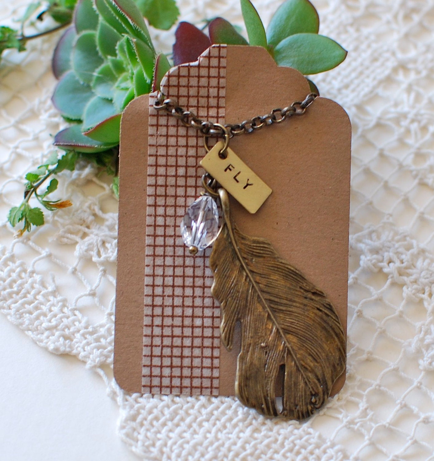 Fly Feather Necklace