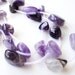 Purple Royal Deep Amethyst Natural Gemstone Pebble Nuggets Beads 1 Strand/ River Pebble shaped Beads