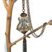 Long Upcycled Necklace, Repurposed Jewelry Tassel Pendant