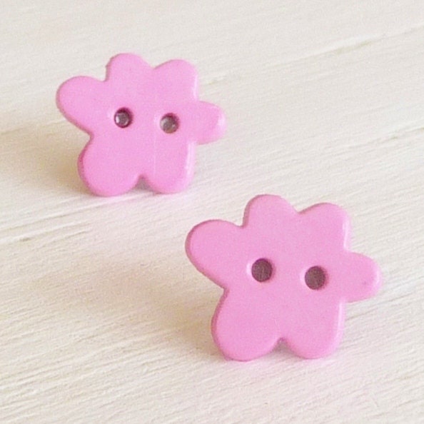 Light Pink Cloud Studs on Titanium Posts for Sensitive Ears, Nickel Free Earrings for Girls, Hypoallergenic Kids Earrings - Cute as a Button