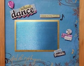 SCHOOL DANCE Premade Memory Album Page (Natural Veneer Shadow Box Frame Sold Separately)