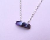 Amethyst Charm Necklace, silver necklace, pendant necklace