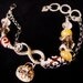 OOAK crafted charm bracelet SUNSHINE and SILVER