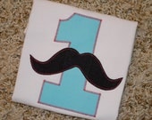 Mustache bash or little  man birthday  party SHIRT or ONESIE -- any color scheme -- long sleeves available