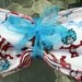 Kids Reusable Swipers - Dr. Seuss Thing 1 and Thing 2 Dimple Minky Hanky (set of 5)