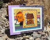 Premade 8x6 Hallloween "Trick or Treat" Paper Bag Mini Album