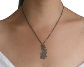 Adrenaline Black Silver Pendant