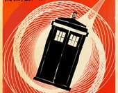 Vertigo Who print - 24x36 Doctor Who print - vintage styled poster