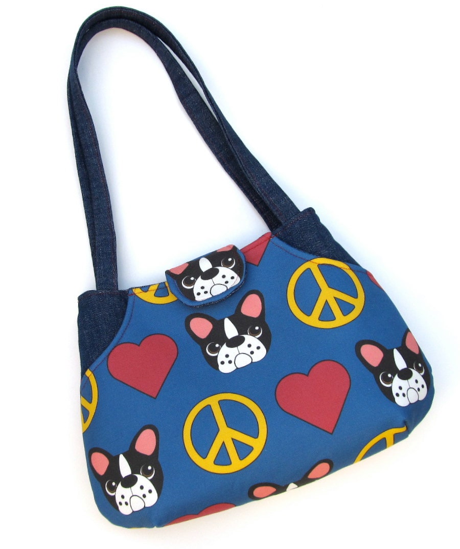Franny the French Bulldog Pocket Handbag