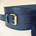 Black Leather Waist Belt With Oversized Bow At The Front