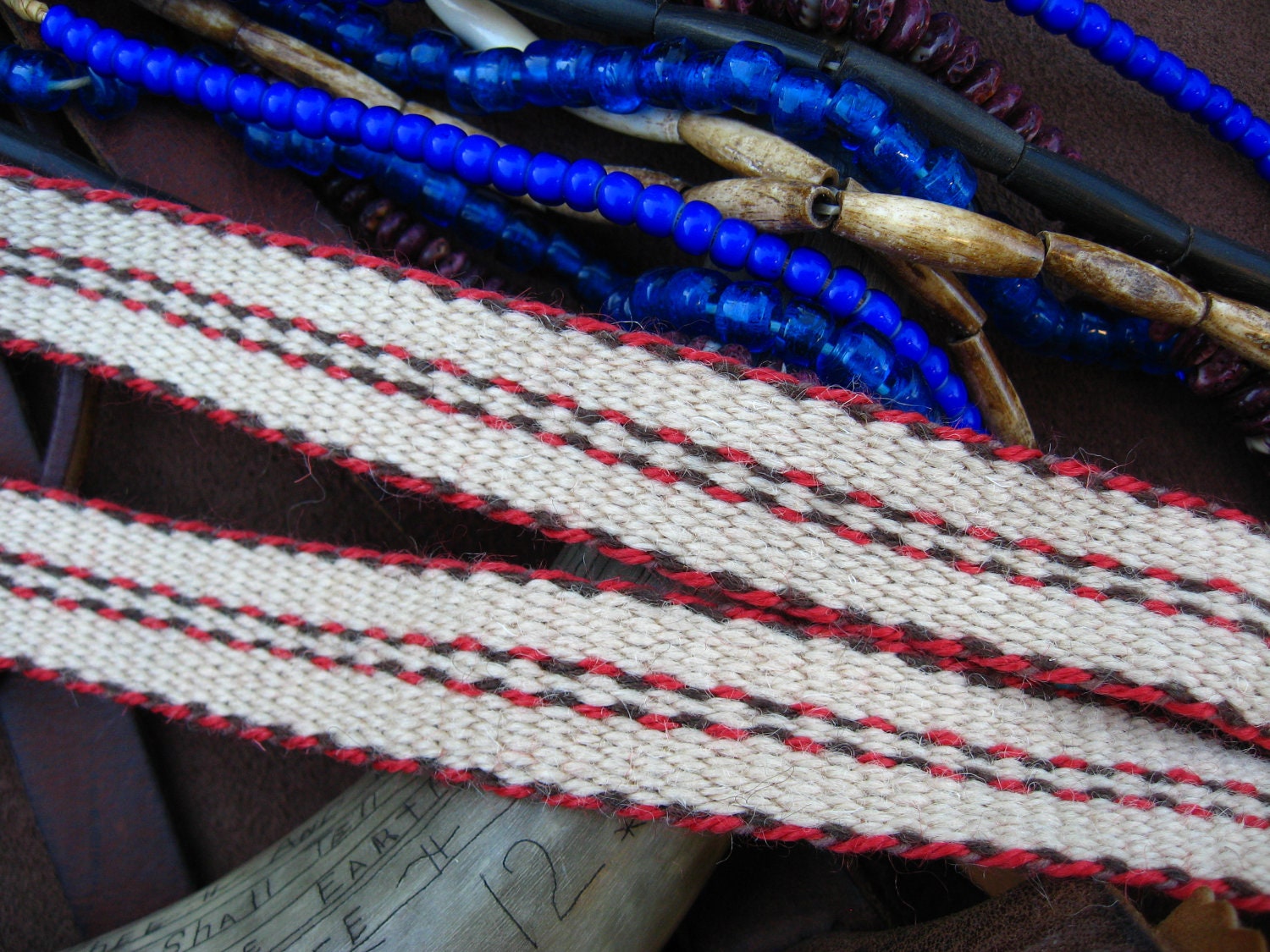 Wool Powder Horn Strap,