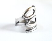 Steampunk Scissor Ring- Sterling Silver Ox