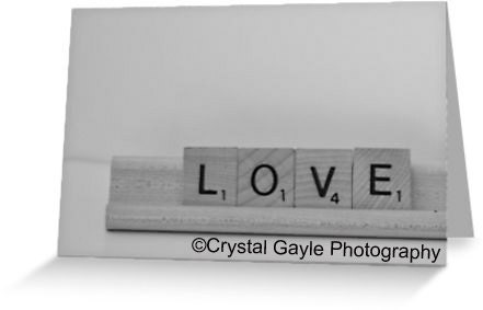 Valentine Love Black and White Greeting Card Blank Note Card of Fine Art Photograph