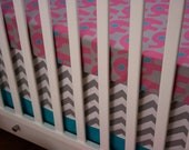 Sheet/ Skirt/ Changing Pad Cover with UPGRADES (Modern Baby Bedding /Crib Bedding Set)