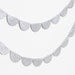 Scalloped Glitter Garland (Silver)