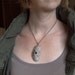 Barnacle porcelain pendant.  Rustic, earthy, sculptural necklace.