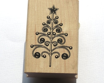 Doodle Tree Rubber Stamp from Inkadinkado  // Brand New