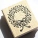 Holly Wreath Rubber Stamp from Inkadinkado  // Brand New