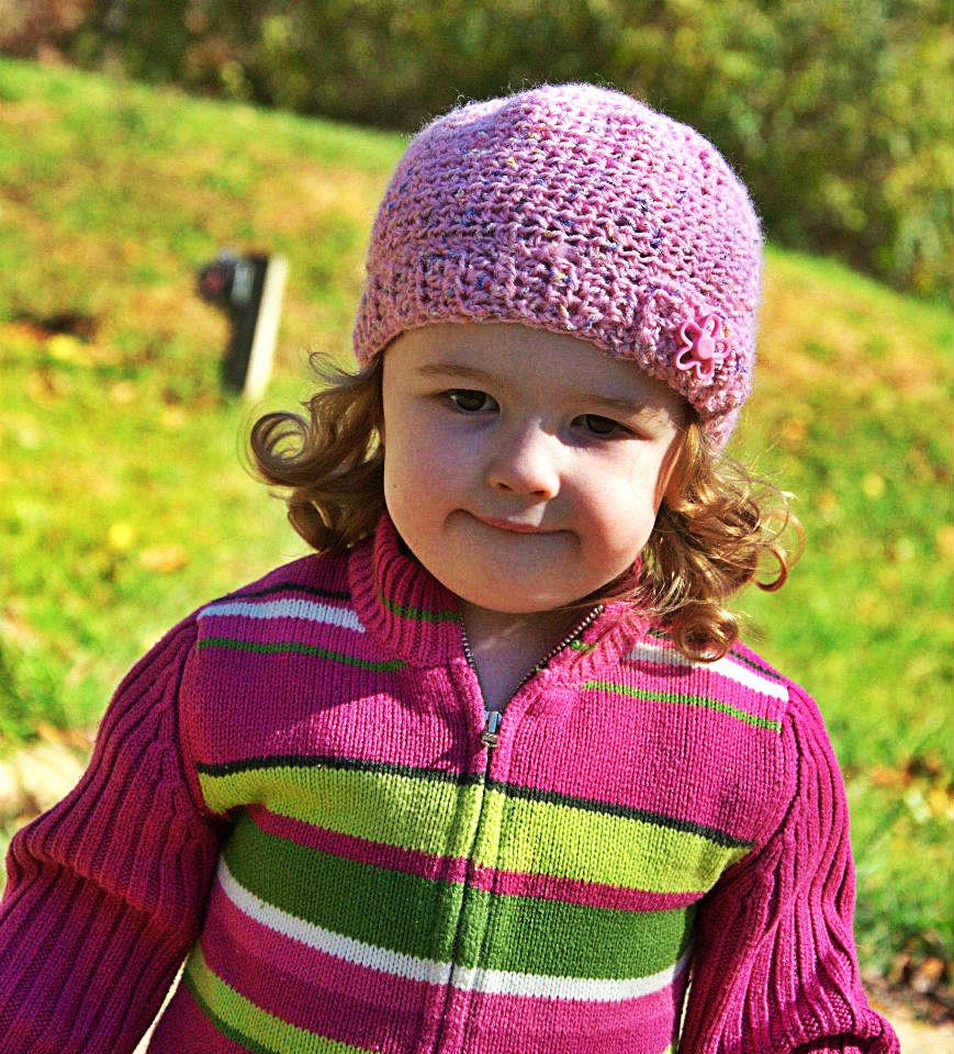 Girls Toddler Beanie Hat  Crochet toddler kids accessory warm hat