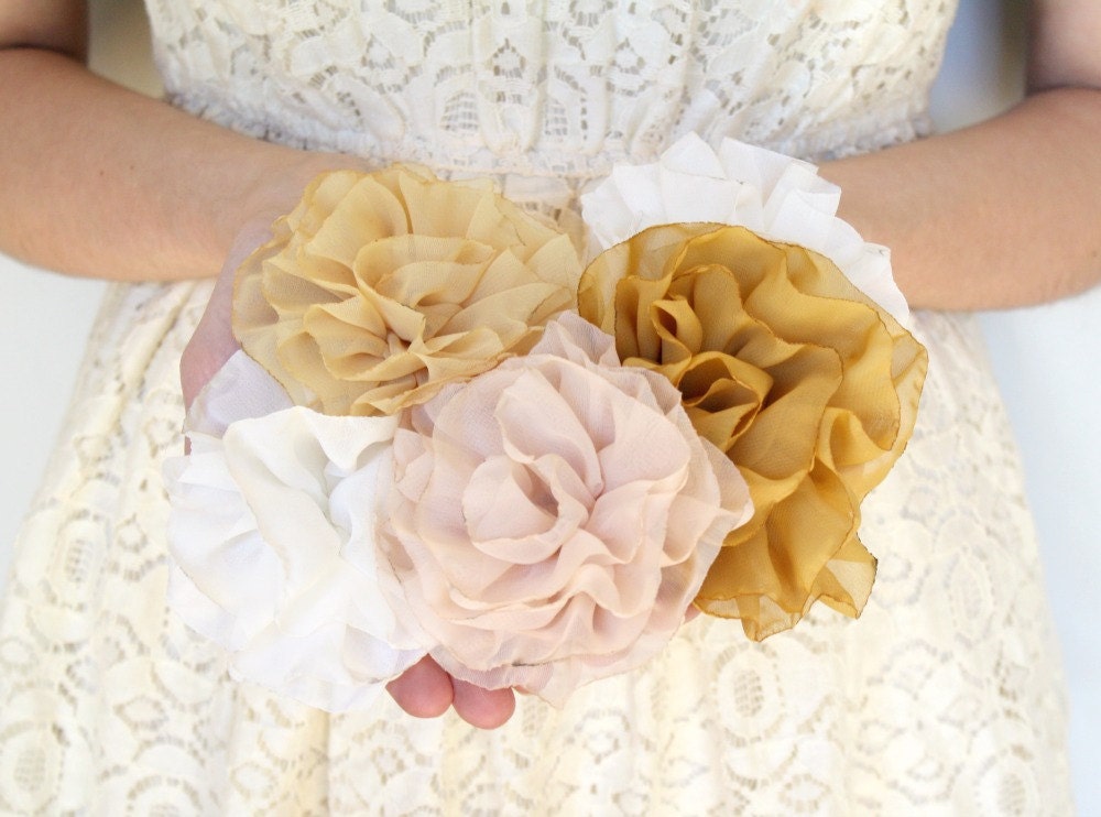 Eight  Bridesmaid Hair Clips and Brooches