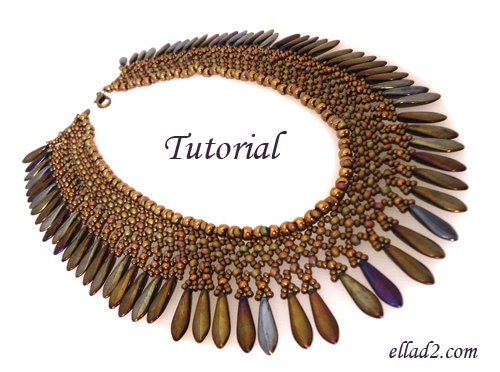 Tutorial Ayita Collar Necklace - Beading Pattern pdf