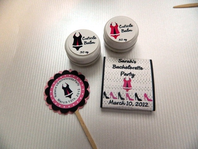 Bachelorette Personalized Cupcake Toppers