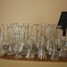 Instant Collection of Twenty Five Vintage Clear Glass Bud Vases