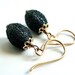 Earrings, Autumn Forest Green, Deep Speckled Green Glass, Rustic, 14kt Gold Filled Hoops, Vermeil, 24kt gold plate Earrings