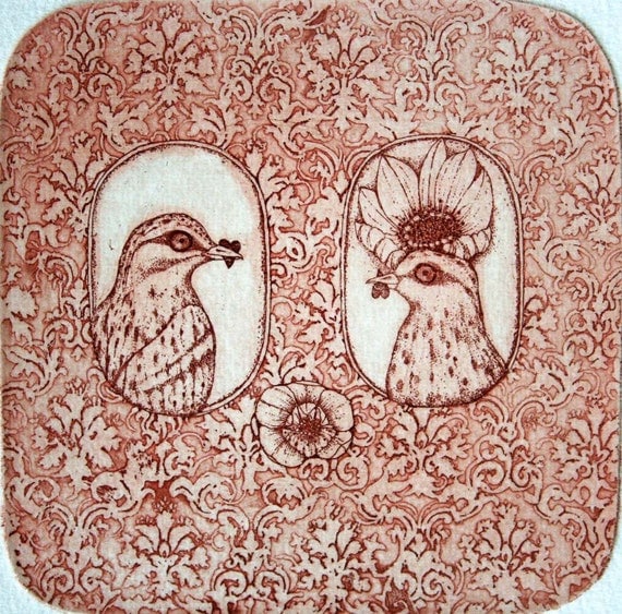 He and She - original etching