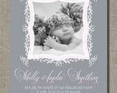Joyfully Sweet - Printable Girl Photo Birth Announcement by Flair Designery Il_170x135