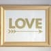 Love Struck Art Print  - GOLD OR SILVER - by Flair Designery