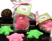 Set of 10 Turtle Soap Favors Party Favors  Baby Shower Bridal Shower Birthday Wedding Custom Party Favors Includes Customized Tags
