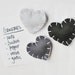 PERSONALIZED Heart Magnets - Custom Colors - Set of THREE (3) Magnets - Easter Gift