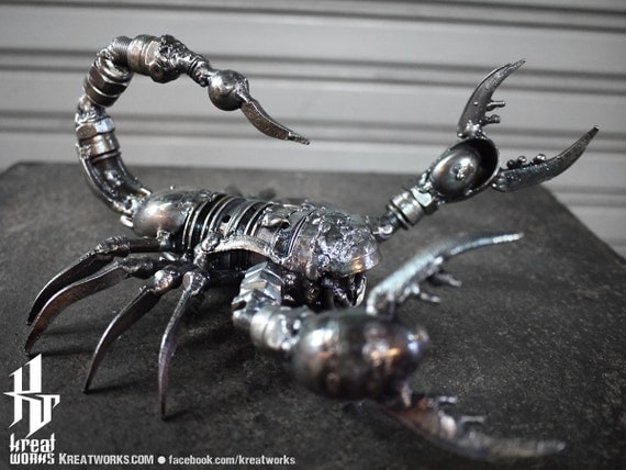 Metal Sculpture - Metal Poison Scorpion (small item)