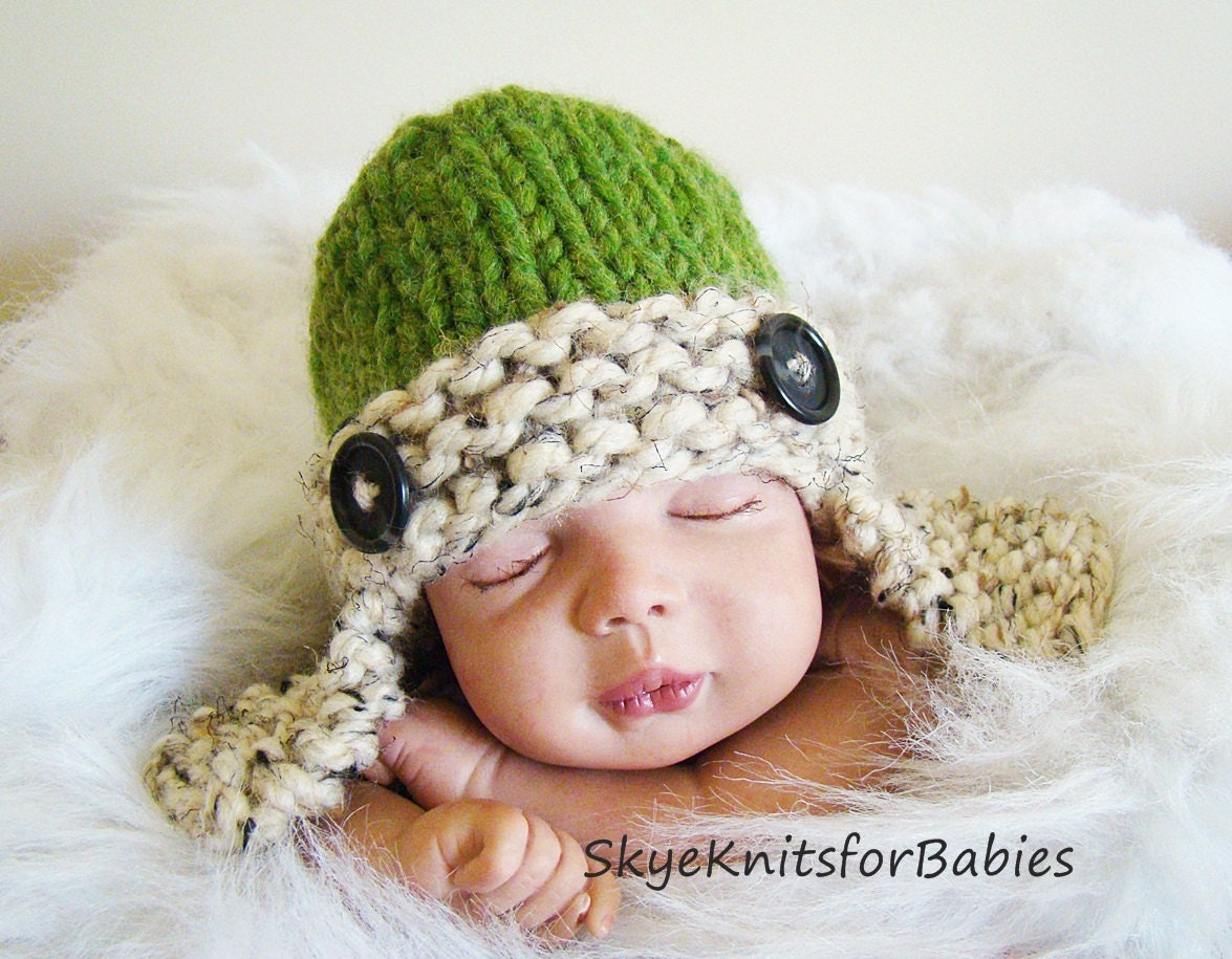 Baby Aviator Hat, Choose Your Colors, Beautiful Photography Prop