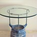 Upcycled Vintage Industrial Chippy Blue Retired Vacuume Table