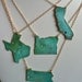 Handcrafted Brass Lone Star Texas Necklace