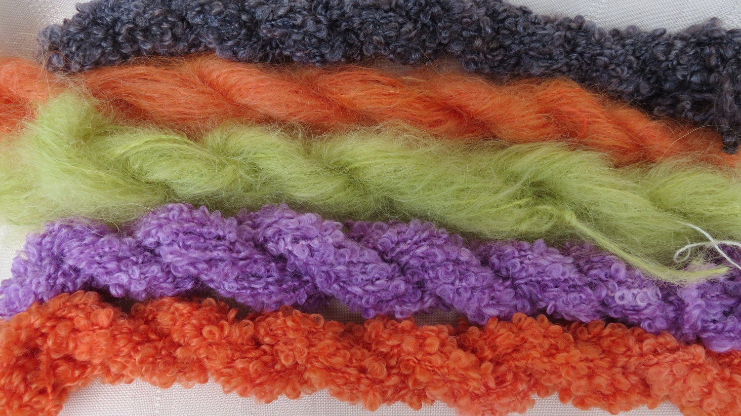 Assorted Mohair Boucle Mini skeins Yarn No.127