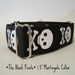 Skull Martingale Collar, 1.5" Martingale Collars, Skull and Cross Bones, Black and White, Skull Dog Collar, Martingale Dog Collar