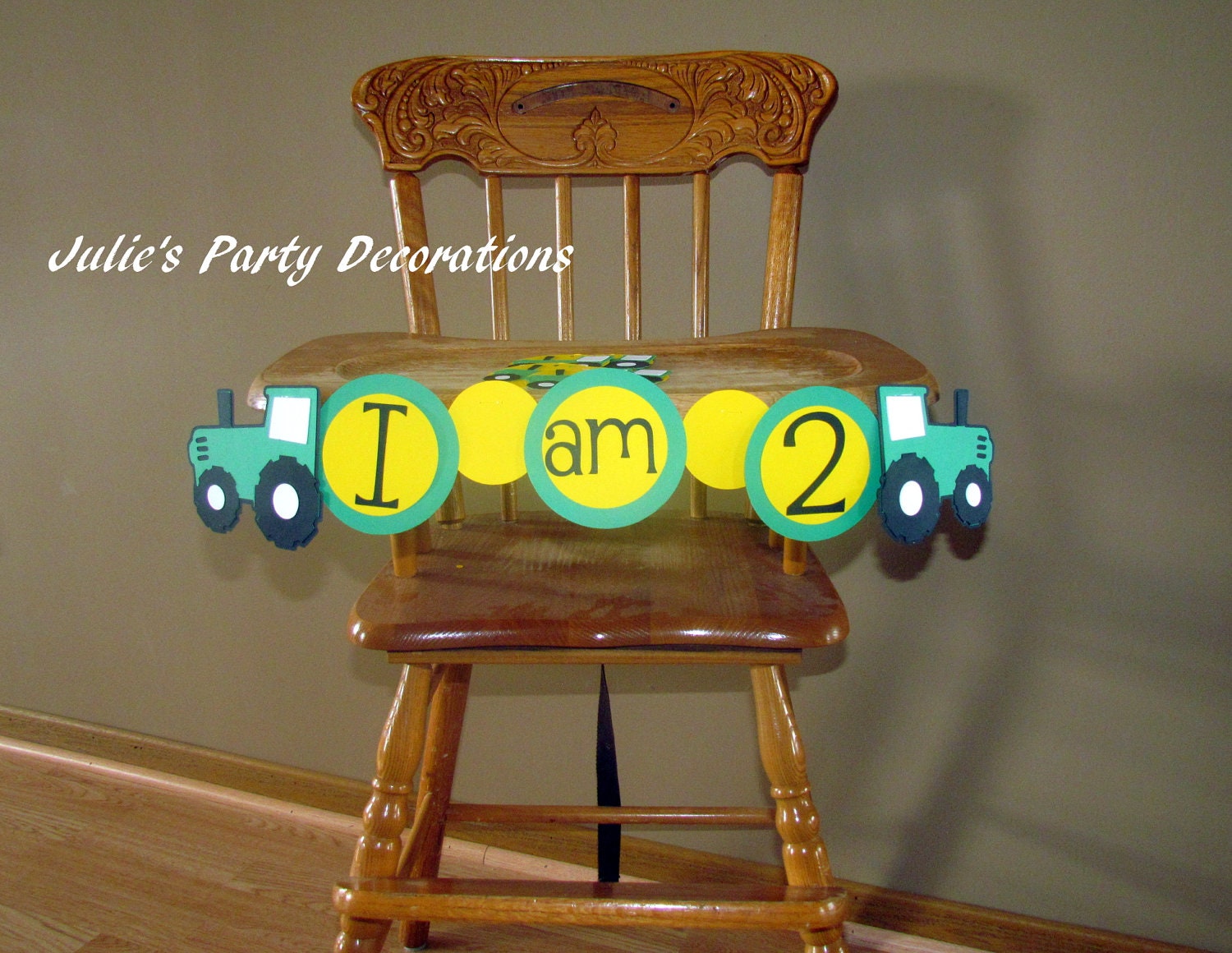 Tractor High Chair banner