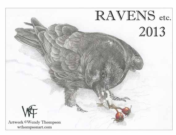 CALENDAR SPECIAL 2013 Ravens Calendar - collection of  fine art prints from original pencil drawings