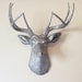 Silver Deer Head Wall Mount