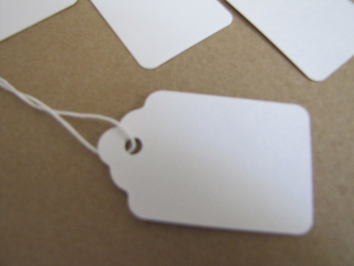 White Tags-Merchandise Tags-Set of 25 1.75 x 1.15