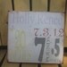 Birth Announcement Hand Painted Distressed Sign