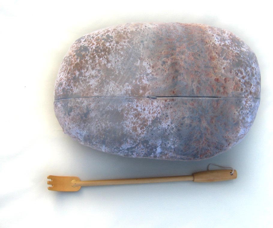 Stone throw pillows earth mix