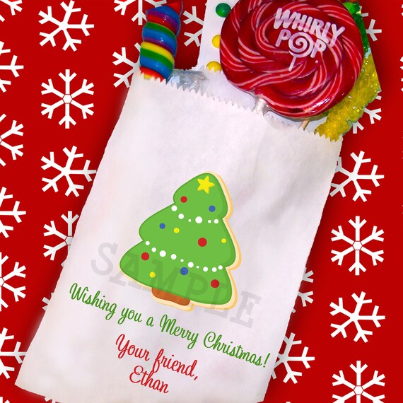 Christmas Candy Bags , Christmas Tree , Personalized Candy Bags , Candy Buffet, Set of 25 Il_570xn