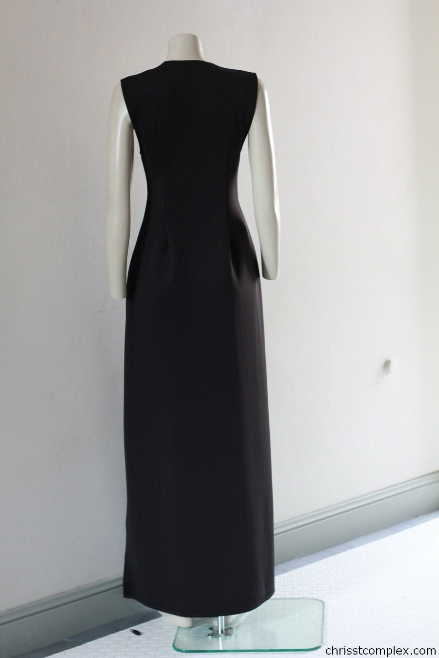 Long Vest Jacket Black Coat Robe Winter Dress Floor Length Maxi Kawaii Lolita - Chrisst SPECIAL ETSY PRICE