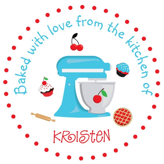 Personalized kitchen stickers From the by TheButterflyPress